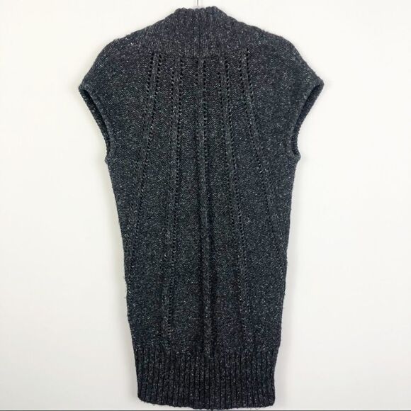BCBGMAXAZRIA | Sweater Tunic or Dress Gray Black Heathered Women’s Size Medium - Picture 6 of 9